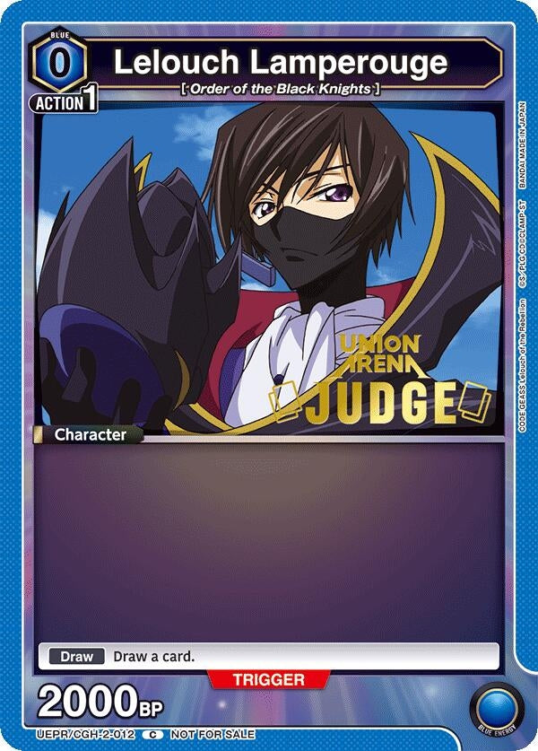 Image for Lelouch Lamperouge (Judge Pack) (UEPR/CGH-2-012) (Union Arena Promotion Cards) (UEPR) - Union Arena