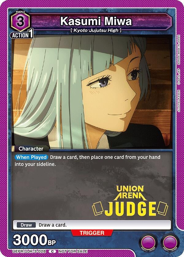 Image for Kasumi Miwa (Judge Pack) (UEPR/JJK-3-028) (Union Arena Promotion Cards) (UEPR) - Union Arena