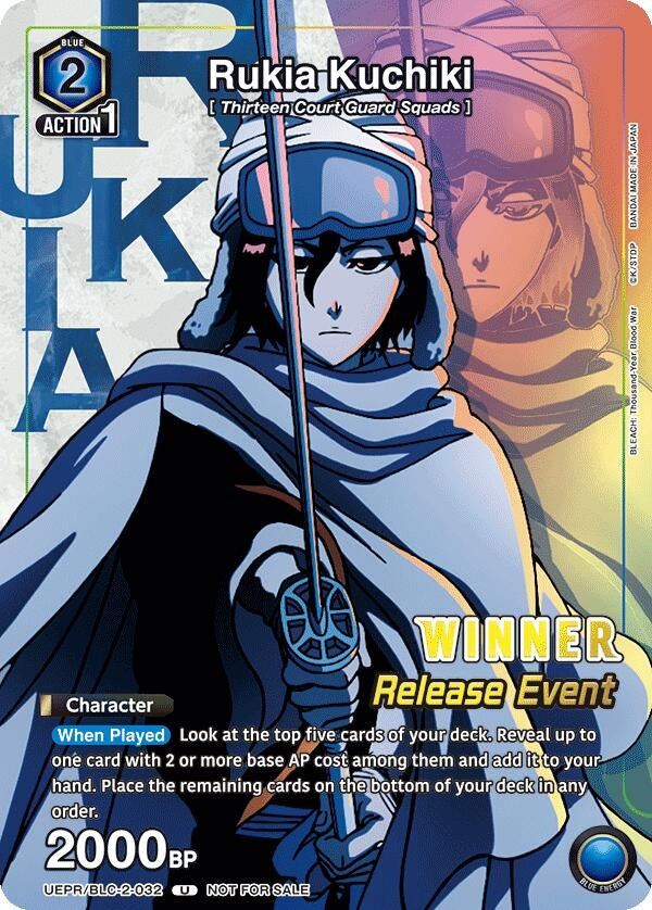 Image for Rukia Kuchiki (Release Event Winner) (UEPR/BCV-1-032) (UEX01BT: BLEACH: Thousand-Year Blood War Vol.2 Release Event Cards) (UEX01BT_RE) - Union Arena