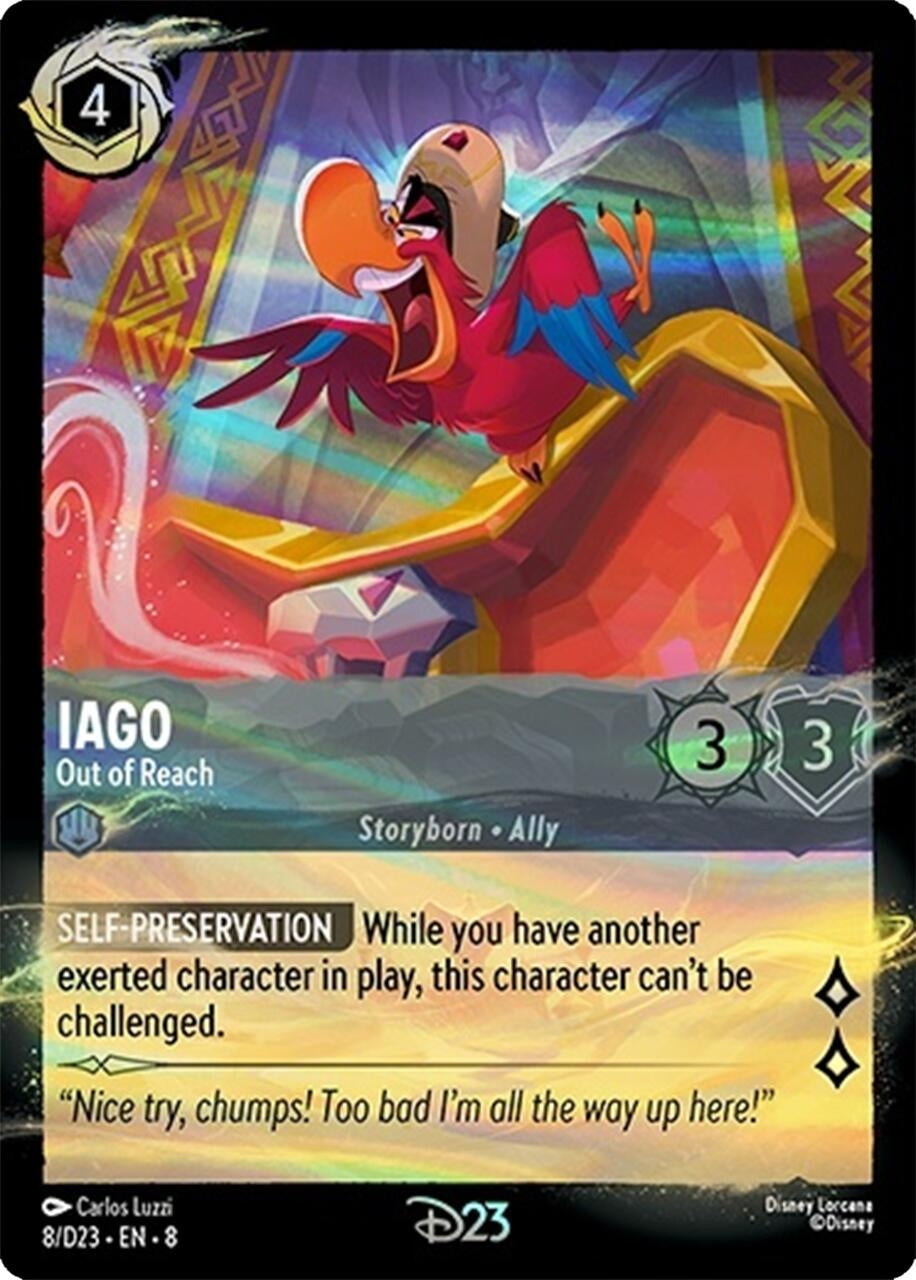Image for Iago - Out of Reach (8) (D23 Promos) (D23) - Disney Lorcana