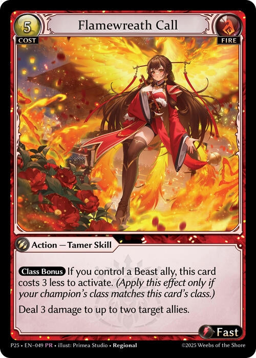 Image for Flamewreath Call (049) (Promotional Cards) (P) - Grand Archive TCG