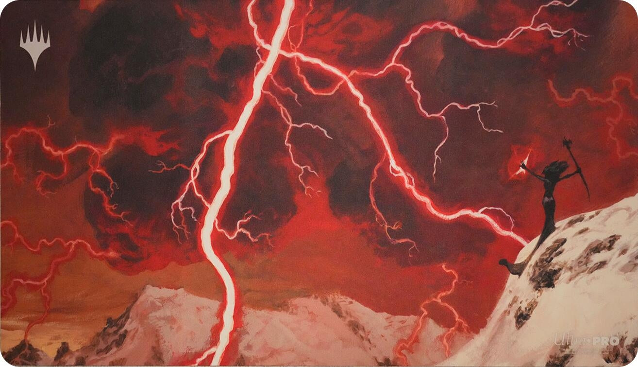 Image for Christopher Moeller Ultra Pro Exclusive Playmat for Magic: The Gathering - Lightning Bolt - Playmats