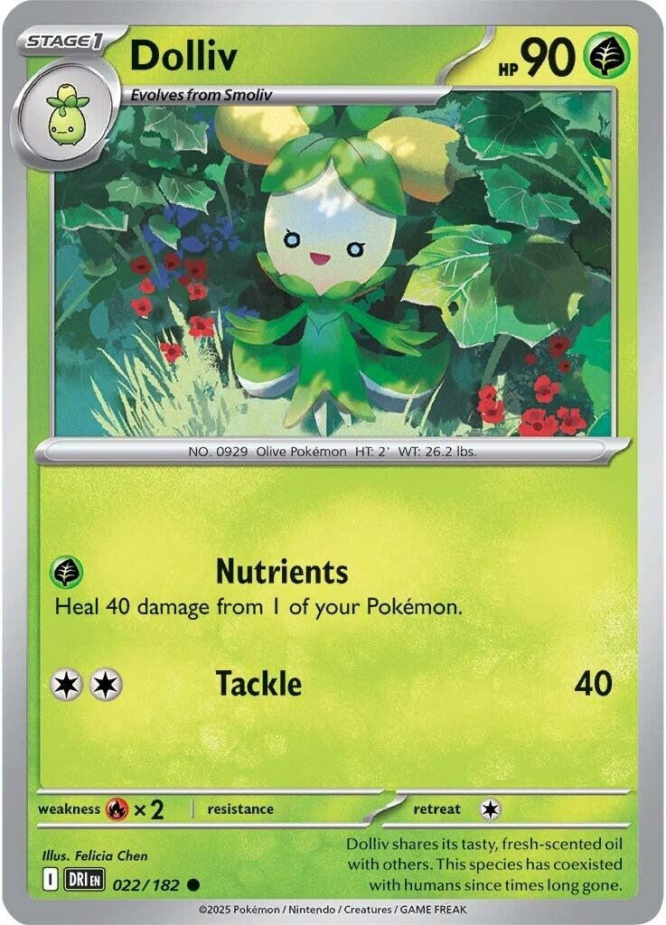 Image for Dolliv (022/182) (SV10: Destined Rivals) - Pokemon