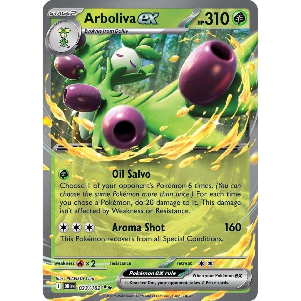 Arboliva ex (023/182) (SV10: Destined Rivals) - PokeBox USA