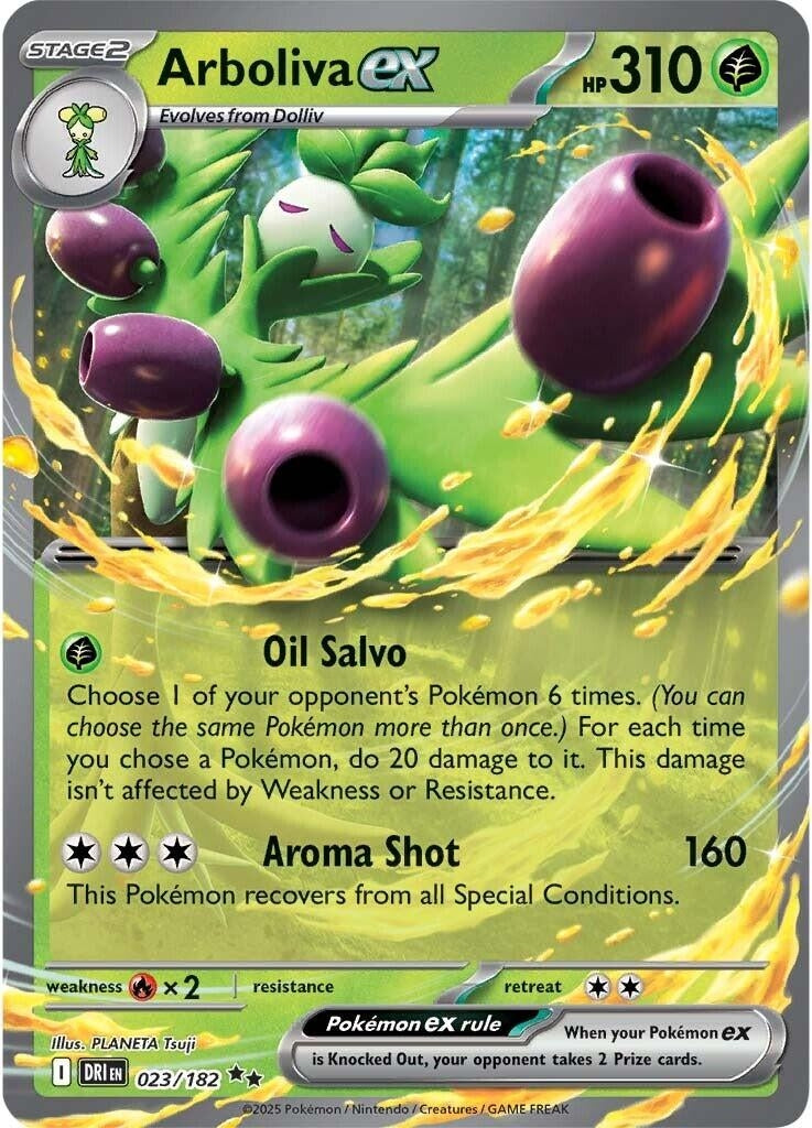 Arboliva ex (023/182) (SV10: Destined Rivals) - PokeBox USA