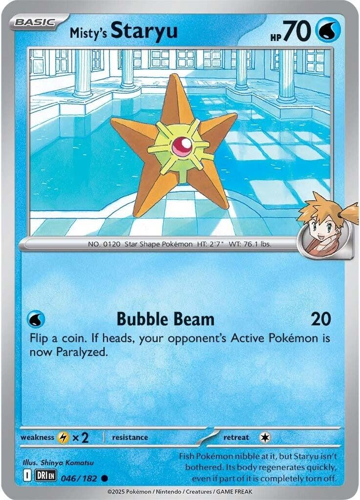 Image for Misty's Staryu (046/182) (SV10: Destined Rivals) - Pokemon