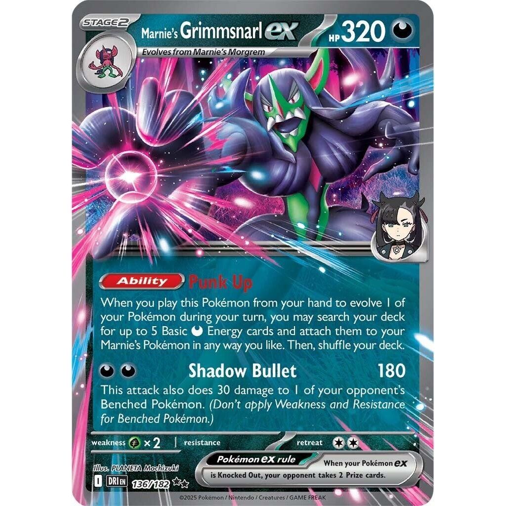Marnie's Grimmsnarl ex (136/182) (SV10: Destined Rivals) - PokeBox USA