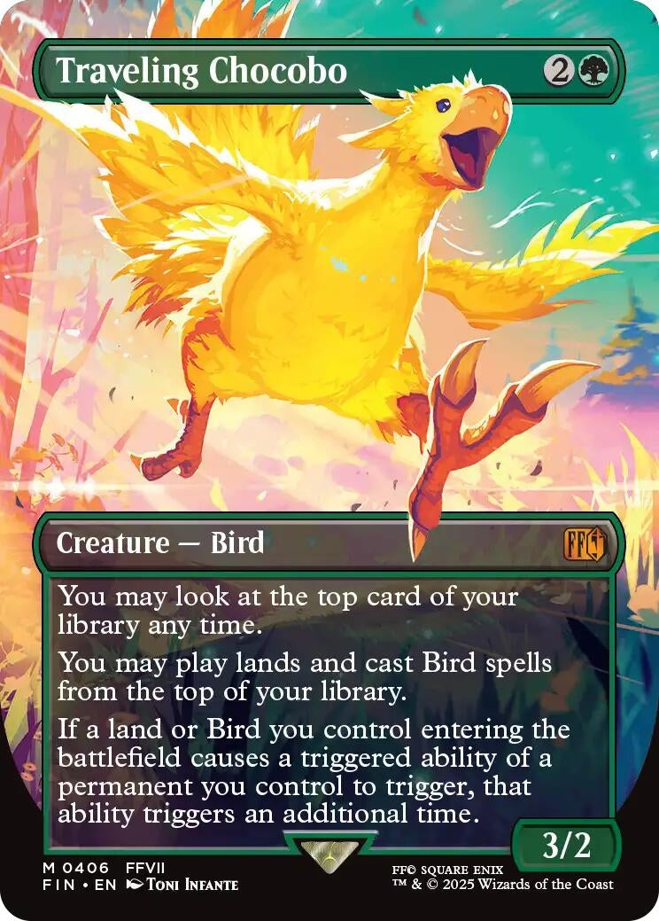 Traveling Chocobo (Borderless) (406) (FINAL FANTASY)