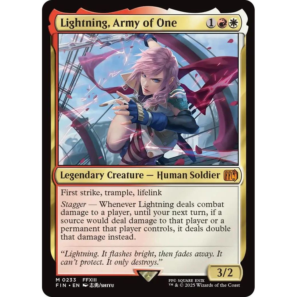 Lightning, Army of One (233) (FINAL FANTASY) - PokeBox USA