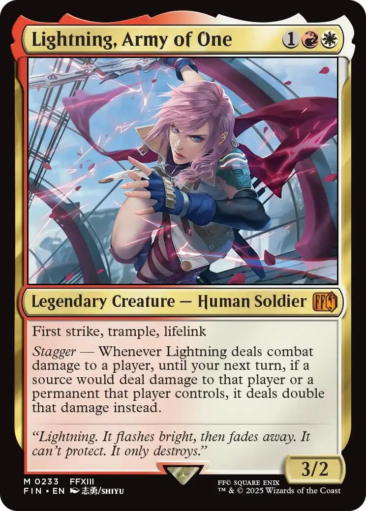 Lightning, Army of One (233) (FINAL FANTASY) - PokeBox USA