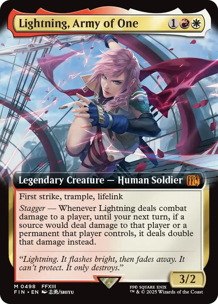 Lightning, Army of One (Extended Art) (498) (FINAL FANTASY)