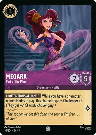 Image for Megara - Part of the Plan (54/204) (Reign of Jafar) (8) - Disney Lorcana
