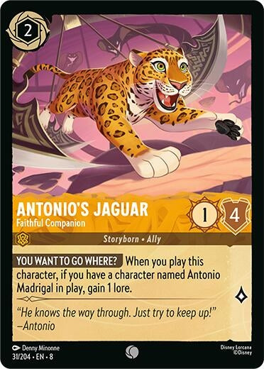Image for Antonio's Jaguar - Faithful Companion (31/204) (Reign of Jafar) (8) - Disney Lorcana
