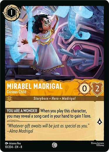 Image for Mirabel Madrigal - Curious Child (10/204) (Reign of Jafar) (8) - Disney Lorcana