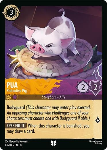 Image for Pua - Protective Pig (19/204) (Reign of Jafar) (8) - Disney Lorcana
