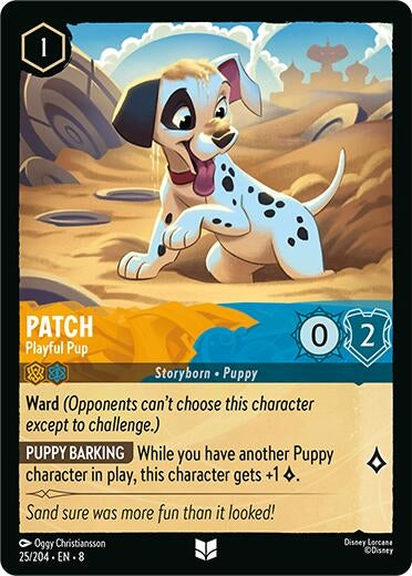 Image for Patch - Playful Pup (25/204) (Reign of Jafar) (8) - Disney Lorcana