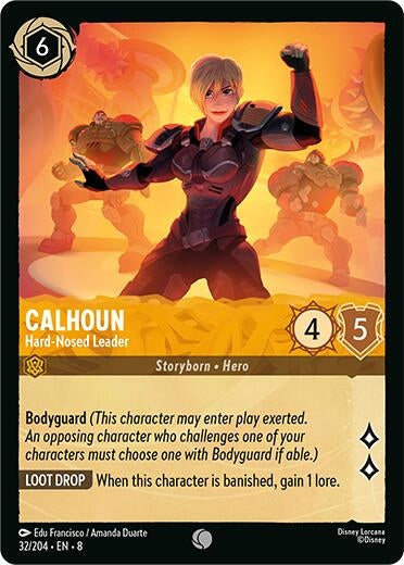 Image for Calhoun - Hard-Nosed Leader (32/204) (Reign of Jafar) (8) - Disney Lorcana