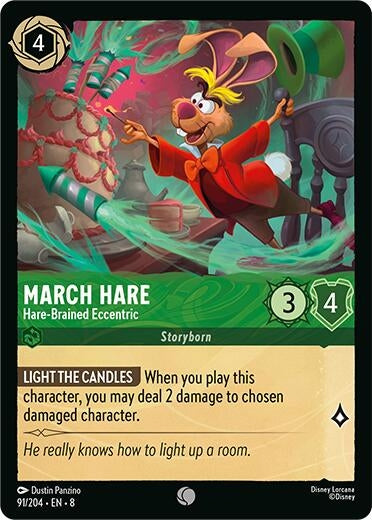 Image for March Hare - Hare-Brained Eccentric (91/204) (Reign of Jafar) (8) - Disney Lorcana