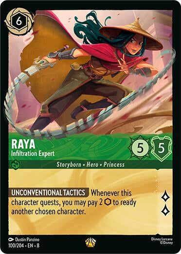 Image for Raya - Infiltration Expert (100/204) (Reign of Jafar) (8) - Disney Lorcana