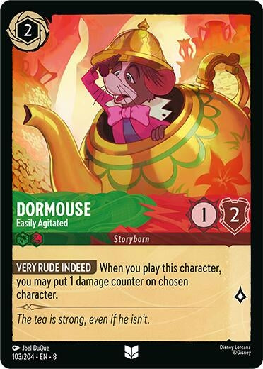 Image for Dormouse - Easily Agitated (103/204) (Reign of Jafar) (8) - Disney Lorcana