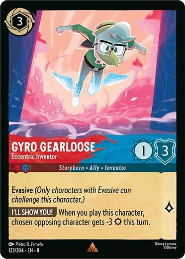 Image for Gyro Gearloose - Eccentric Inventor (123/204) (Reign of Jafar) (8) - Disney Lorcana