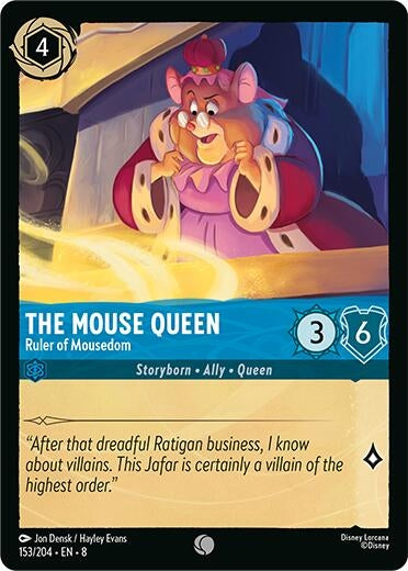 Image for The Mouse Queen - Ruler of Mousedom (153/204) (Reign of Jafar) (8) - Disney Lorcana