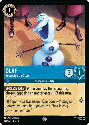 Image for Olaf - Recapping the Story (156/204) (Reign of Jafar) (8) - Disney Lorcana