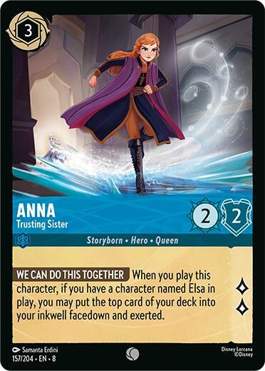 Image for Anna - Trusting Sister (157/204) (Reign of Jafar) (8) - Disney Lorcana