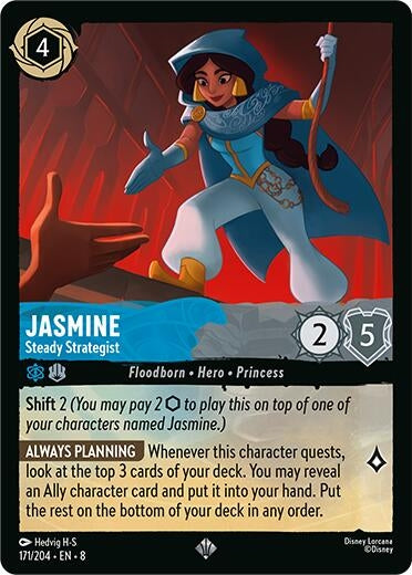Image for Jasmine - Steady Strategist (171/204) (Reign of Jafar) (8) - Disney Lorcana