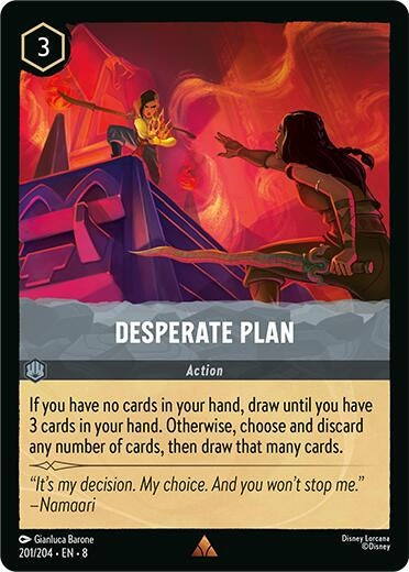 Image for Desperate Plan (201/204) (Reign of Jafar) (8) - Disney Lorcana
