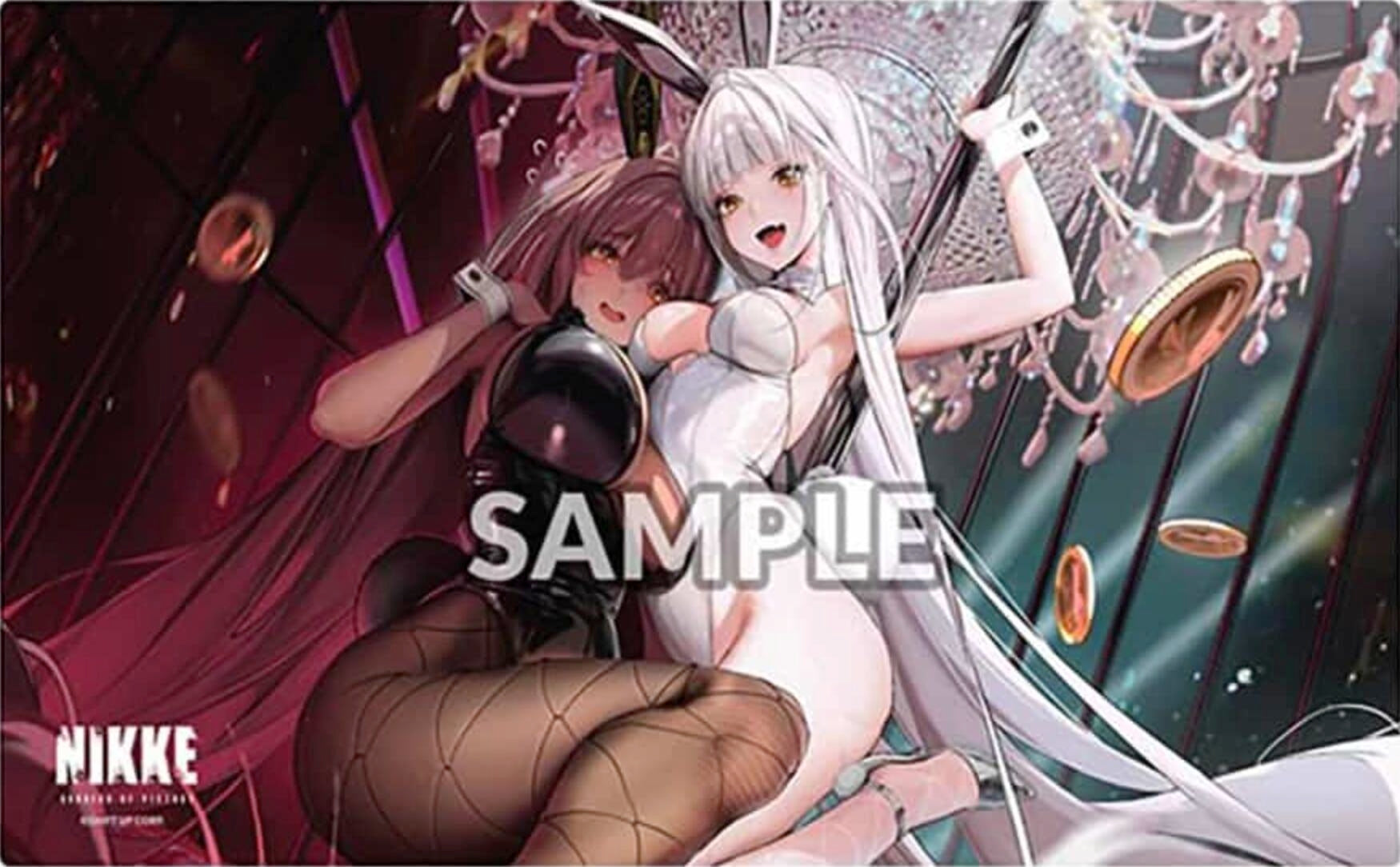 Image for Bushiroad Supplies Rubber Playmat Vol. 10: GODDESS OF VICTORY: NIKKE Design A: Bunny X 777 - Noir & Blanc - Playmats