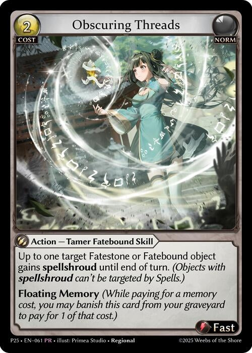 Image for Obscuring Threads (061) (Promotional Cards) (P) - Grand Archive TCG
