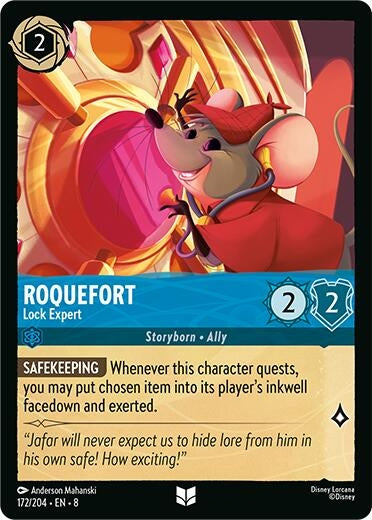 Image for Roquefort - Lock Expert (172/204) (Reign of Jafar) (8) - Disney Lorcana