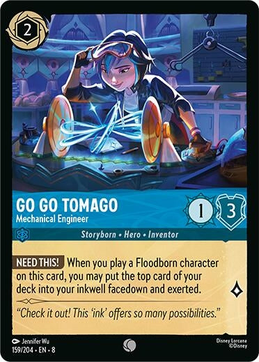 Image for Go Go Tomago - Mechanical Engineer (159/204) (Reign of Jafar) (8) - Disney Lorcana