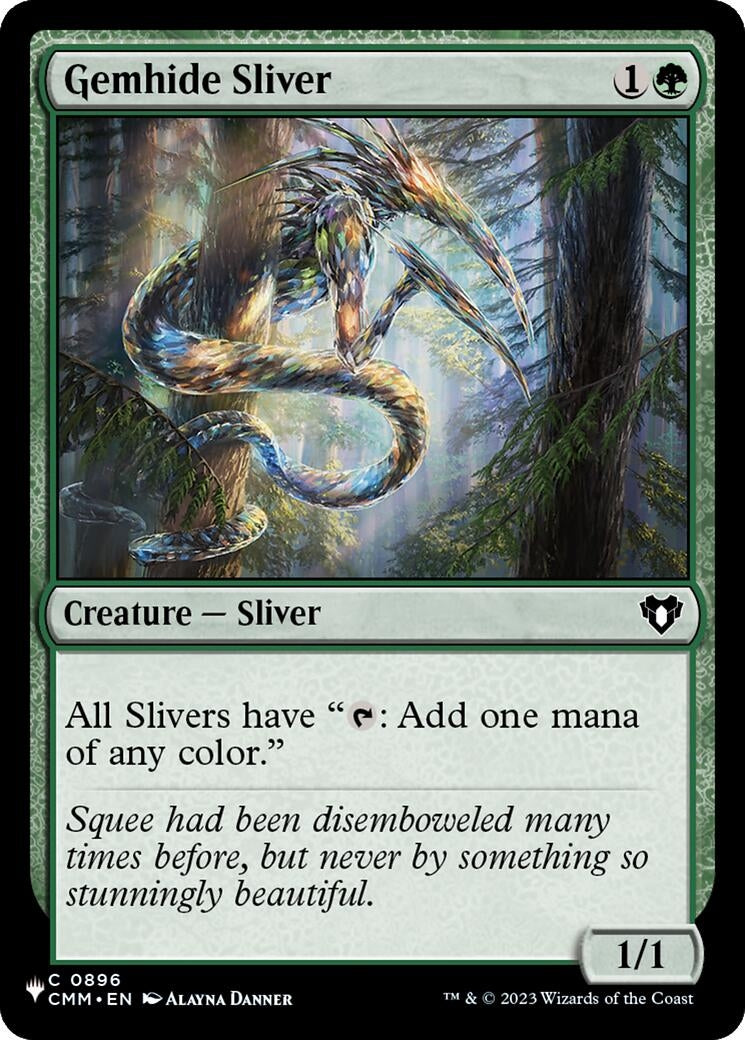 Gemhide Sliver (CMM) (896) (The List Reprints)