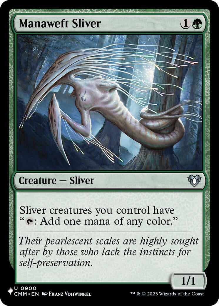 Manaweft Sliver (CMM) (900) (The List Reprints)