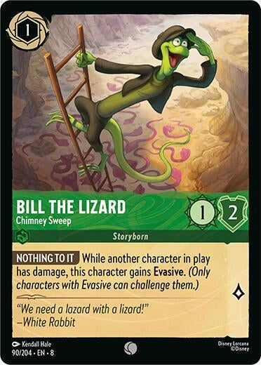 Image for Bill the Lizard - Chimney Sweep (90/204) (Reign of Jafar) (8) - Disney Lorcana