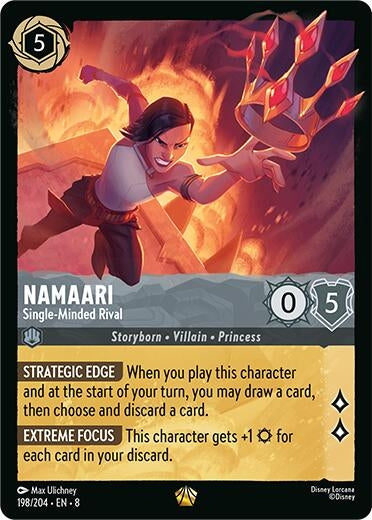 Image for Namaari - Single-Minded Rival (198/204) (Reign of Jafar) (8) - Disney Lorcana