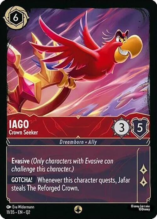 Image for Iago - Crown Seeker (11/35) (Illumineer's Quest: Palace Heist) (Q2) - Disney Lorcana