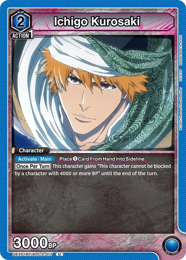 Image for Ichigo Kurosaki (017) (UEX01BT/BLC-2-017) (UEX01BT: BLEACH: Thousand-Year Blood War Vol.2) (UEX01BT) - Union Arena