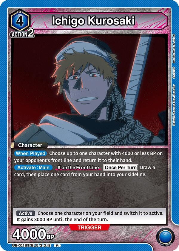 Image for Ichigo Kurosaki (018) (UEX01BT/BLC-2-018) (UEX01BT: BLEACH: Thousand-Year Blood War Vol.2) (UEX01BT) - Union Arena