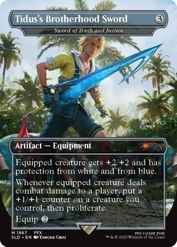 Tidus's Brotherhood Sword - Sword of Truth and Justice (1867) (Secret Lair Drop Series)