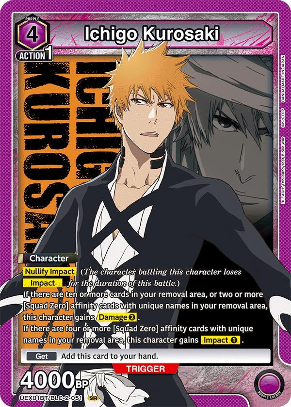 Ichigo Kurosaki (051) (UEX01BT/BLC-2-051) (UEX01BT: BLEACH: Thousand-Year Blood War Vol.2)