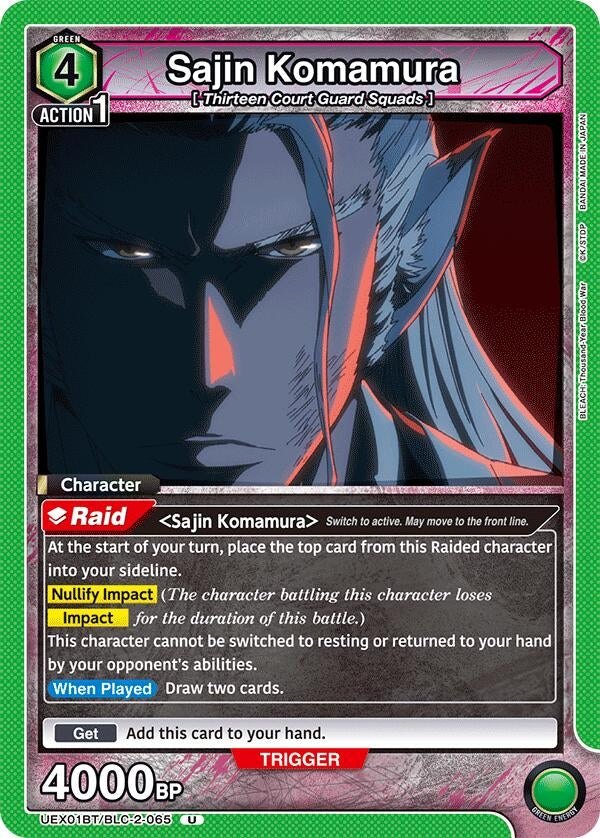 Image for Sajin Komamura (UEX01BT/BLC-2-065) (UEX01BT: BLEACH: Thousand-Year Blood War Vol.2) (UEX01BT) - Union Arena
