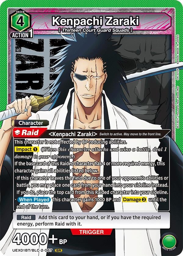 Image for Kenpachi Zaraki (067) (UEX01BT/BLC-2-067) (UEX01BT: BLEACH: Thousand-Year Blood War Vol.2) (UEX01BT) - Union Arena