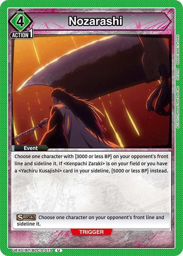 Image for Nozarashi (UEX01BT/BLC-2-073) (UEX01BT: BLEACH: Thousand-Year Blood War Vol.2) (UEX01BT) - Union Arena