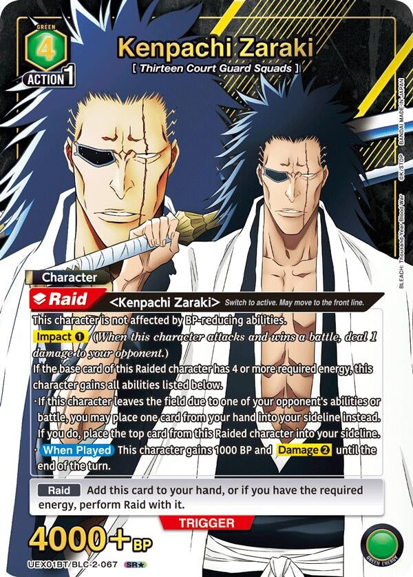 Image for Kenpachi Zaraki (067) (SR*) (UEX01BT/BLC-2-067) (UEX01BT: BLEACH: Thousand-Year Blood War Vol.2) (UEX01BT) - Union Arena