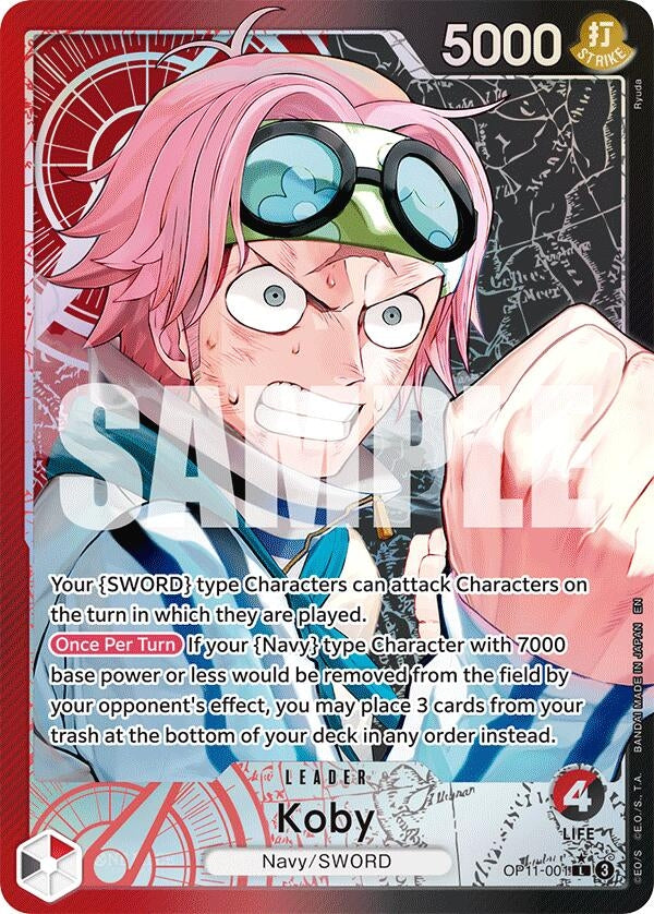Image for Koby (001) (Alternate Art) (OP11-001) (A Fist of Divine Speed) (OP11) - One Piece Card Game