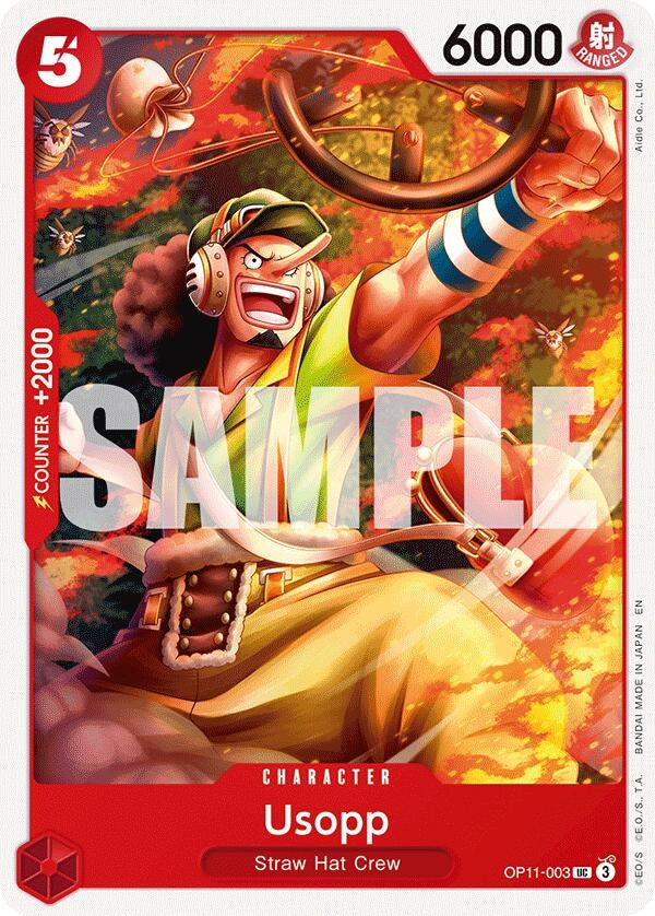 Image for Usopp (OP11-003) (A Fist of Divine Speed) (OP11) - One Piece Card Game
