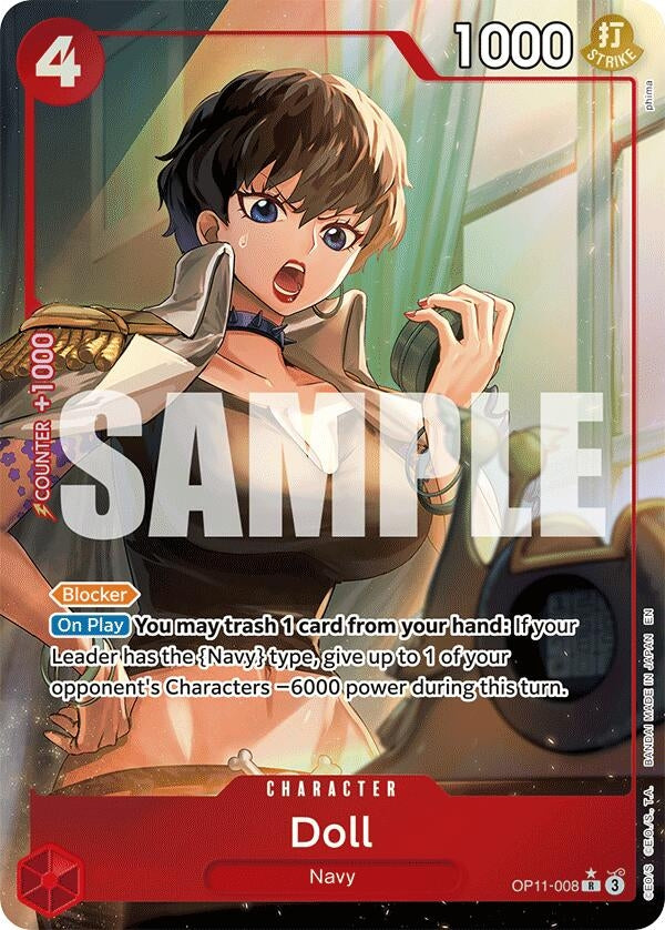 Image for Doll (Alternate Art) (OP11-008) (A Fist of Divine Speed) (OP11) - One Piece Card Game
